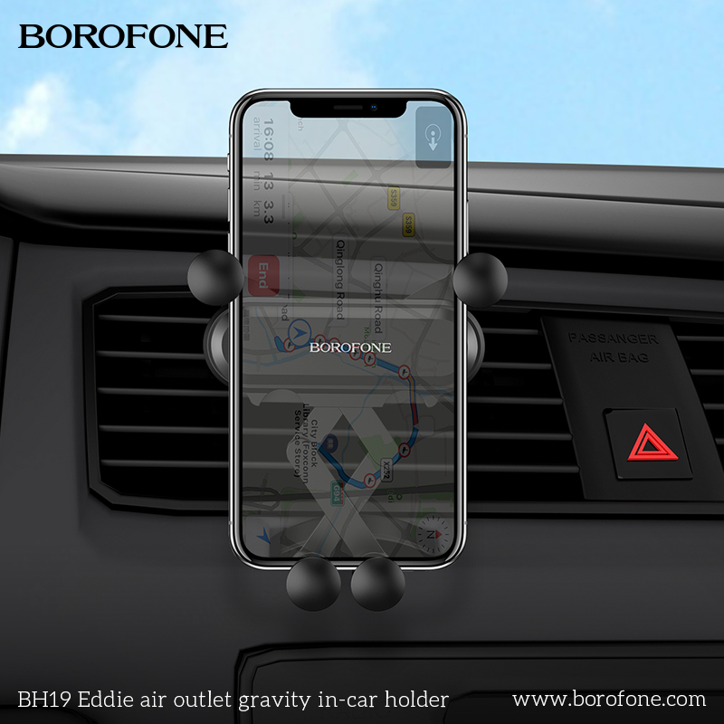 BOROFONE BH19 Eddie gravity air-vent car holder NZ 5
